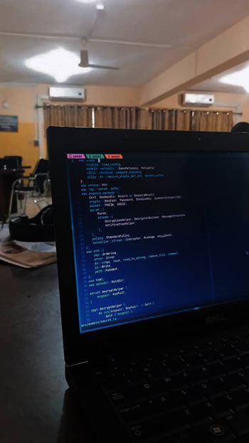 Working in the library