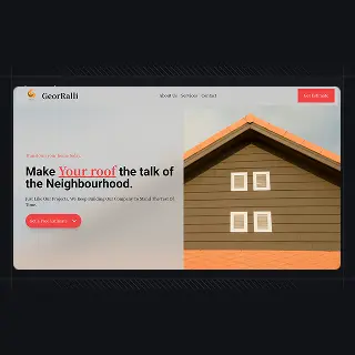 Roofing company landing page