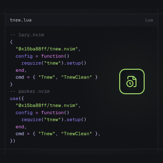 Neovim temporary persistent buffers
